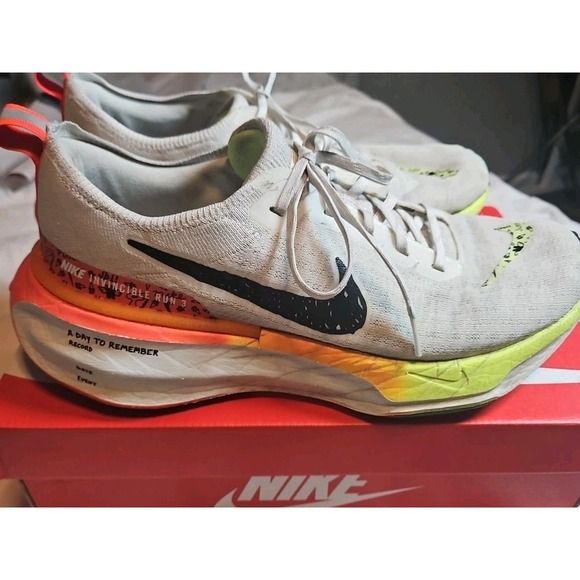 Nike Zoomx Invincible Run FK 3 HF4915-100 Elite Men's Shoes Size 11 White - Picture 4 of 10